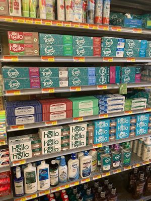 Tooth paste, mouthwash at Solomon's Fresh Market - Harbour Bay in Nassau