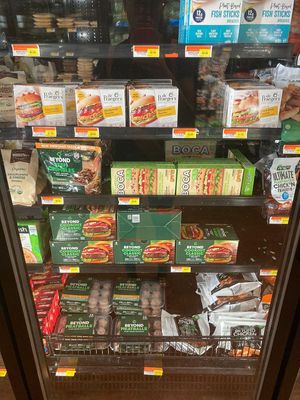 Vegan burger patties, meatballs, etc at Solomon's Fresh Market - Harbour Bay in Nassau