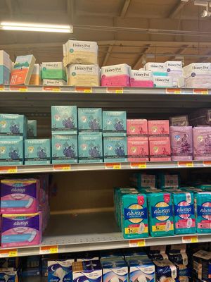 Feminine products at Solomon's Fresh Market - Harbour Bay in Nassau