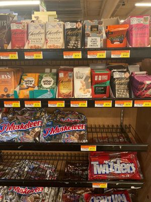 Some vegan chocolate options available at Solomon's Fresh Market - Harbour Bay in Nassau