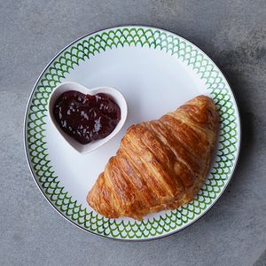 Vegan Croissant: served with strawberry jam at Warung Dua Hati in Canggu