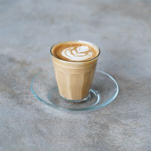 Hot Latte at Warung Dua Hati in Canggu