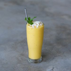 Mango Mantra: mango, banana, yoghurt, and mango juice at Warung Dua Hati in Canggu