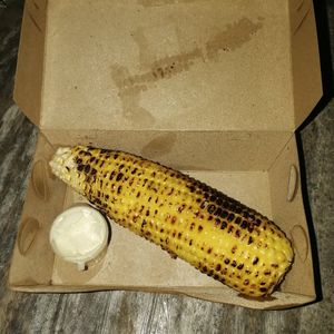 Grilled Corn aka Jagung Bakar with aioli dip at Warung Dua Hati in Canggu