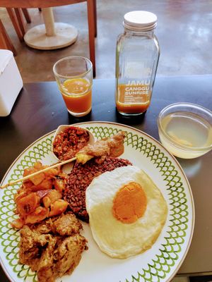 Make your own Nasi Campir at Warung Dua Hati in Canggu