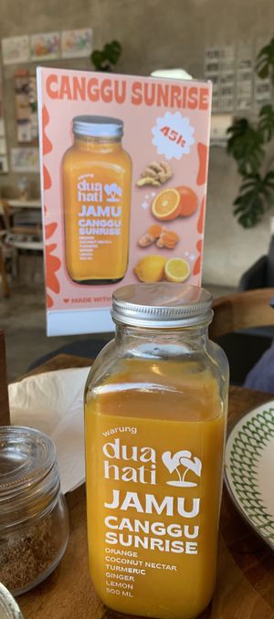 Dua Hati Jamu Canggu Sunrise  at Warung Dua Hati in Canggu