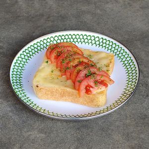Tomato "Cheddar Cheese" Toast at Warung Dua Hati in Canggu