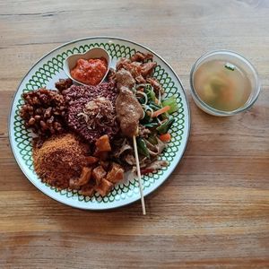 Warung Dua Hati's Nasi Campur at Warung Dua Hati in Canggu