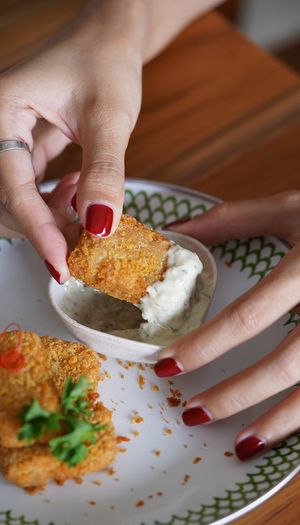 Tricken Nuggets: served with home-made vegan tartar sauce at Warung Dua Hati in Canggu