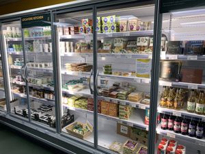 Fridge section   at Locavore Grocery & Canteen in Edinburgh