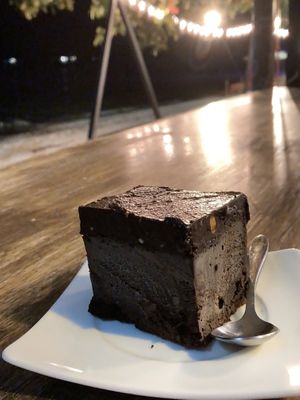 Beetroot chocolate cake  at The Shell Lounge in Koh Phangan