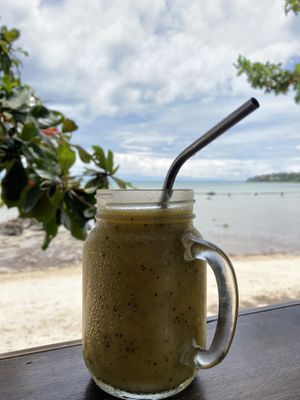 Mango & passionfruit shake  at The Shell Lounge in Koh Phangan