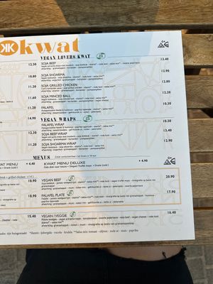 All vegan options  at Kwat - Kebab With A Twist in Antwerpen