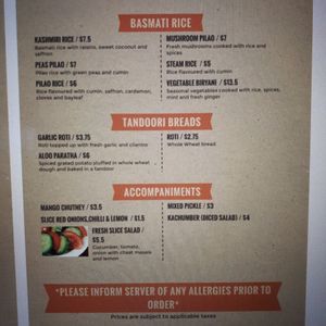  at Signature Indian Cuisine in Whitby