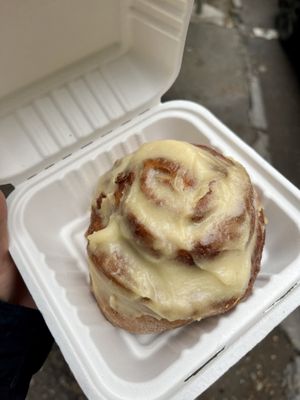 Cinnamon bun   at Coffee Place in Tbilisi