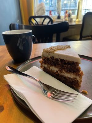 Carrot cake  at Coffee Place in Tbilisi