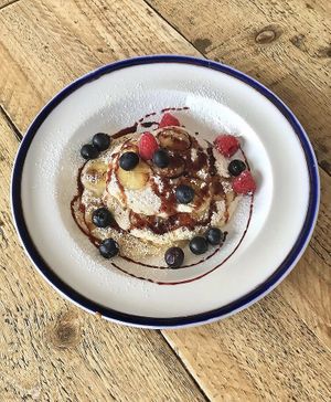 Vegan pancakes  at Venus in North London