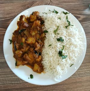 Aloo Baingon (43) at Chai & Coffee Indisches Street Food in Cologne