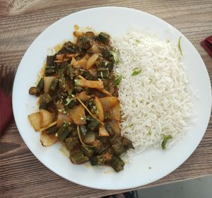 47: Masala bhindi at Chai & Coffee Indisches Street Food in Cologne