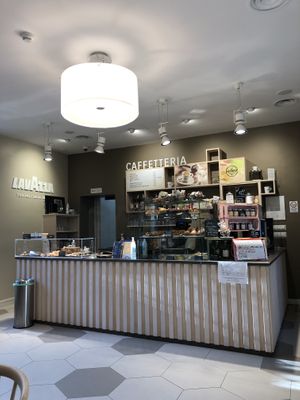 The coffee shop interior   at Caffetteria Paideia in Turin