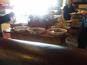 Buffet at Lunar Cafe in Phnom Penh