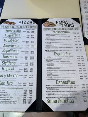 Menu Dec. 2022  at Vegan Palermo in Buenos Aires