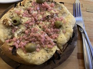 Small fugabacon pizza  at Vegan Palermo in Buenos Aires