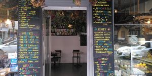 Entrée et menus at Vege - Brancion in Paris