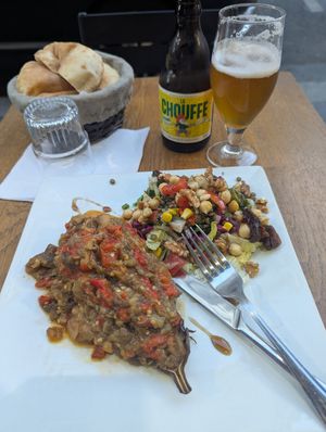 Aubergine farcie at Vege - Brancion in Paris