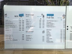 menü  at Bubble Bauch in Berlin