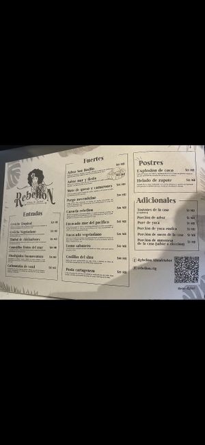 Menú   at Rebelión in Cartagena