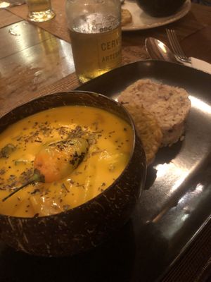 Encocado vegetariano  at Rebelión in Cartagena