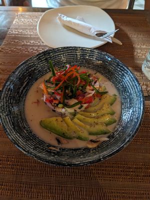 Ceviche at Rebelión in Cartagena