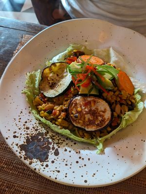 Rice with vegetables at Rebelión in Cartagena