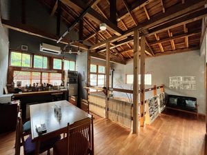 upstairs kitchen area at Yuzaka - Natural & Sustainable Inn in Kazuno
