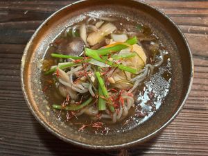 soup (part of vegan course meal) at Yuzaka - Natural & Sustainable Inn in Kazuno