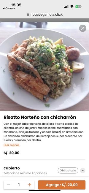   at Noqa Vegan in Lima