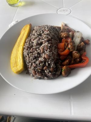 Tacu Tacu with loin  at Noqa Vegan in Lima