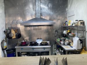Where are the cooking gets done?  at Noqa Vegan in Lima