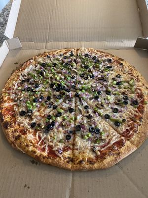 20” veggie with vegan cheese  at Smack Daddy in Longmont