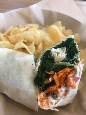 Hummus wrap (no pesto) at Mildred's - Crossroads in Kansas City