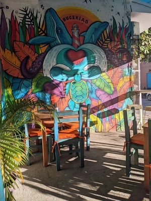 Front at El Bunker in Bucerias