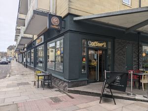 Outside the venue at Coffee #1 - Bath City Centre in Bath