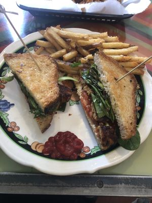 TLT (tempeh, lettuce, tomato)   at Modern Times Cafe in Minneapolis