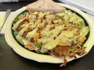 Vegan breakfast hash  at Modern Times Cafe in Minneapolis