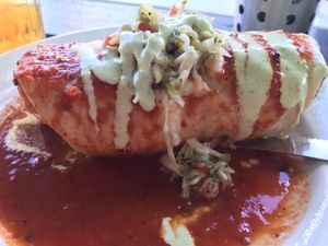 vegan breakfast burrito  at Modern Times Cafe in Minneapolis