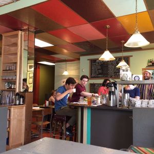 interior at Modern Times Cafe in Minneapolis