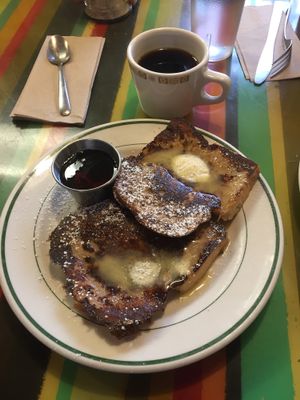 Vegan French toast at Modern Times Cafe in Minneapolis