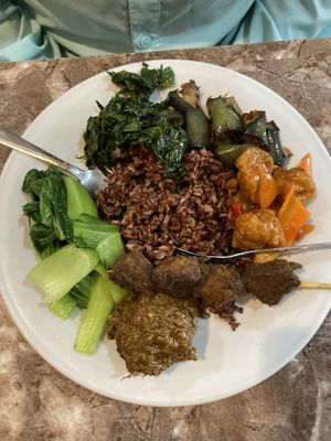 Red rice   at Karuna in Semarang