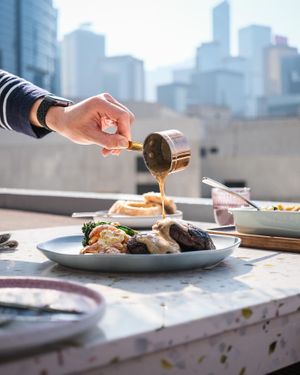 黑椒猴頭菇扒  at JAJA in Hong Kong Island